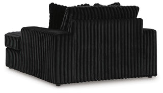 Midnight-Madness Oversized Chaise and Oversized Accent Ottoman