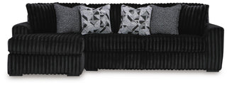 Midnight-Madness 3-Piece Sectional with Chaise