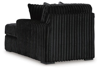 Midnight-Madness 4-Piece Sectional and Oversized Chaise