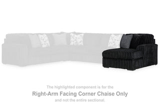 Midnight-Madness RAF Corner Chaise Velvet