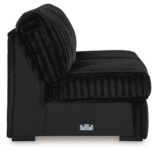 Midnight-Madness Armless Loveseat Velvet