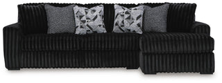 Midnight-Madness 3-Piece Sectional with Chaise
