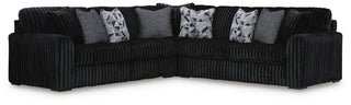Midnight-Madness 3-Piece Sectional Velvet