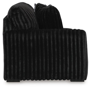 Midnight-Madness 4-Piece Sectional and Oversized Chaise