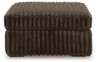 Midnight-Madness Oversized Accent Ottoman Velvet