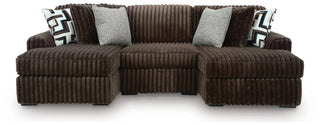 Midnight-Madness 3-Piece Double Chaise Sectional
