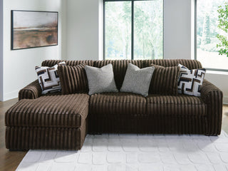 Midnight-Madness 2-Piece Sectional Sofa with Chaise Velvet