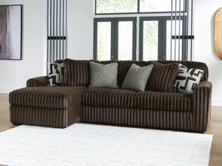 Midnight-Madness 2-Piece Sectional Sofa with Chaise Velvet