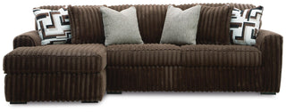 Midnight-Madness 2-Piece Sectional Sofa with Chaise Velvet