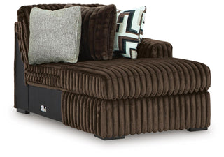 Midnight-Madness 4-Piece Sectional with Chaise, Oversized Chair and Ottoman