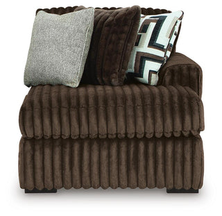 Midnight-Madness 4-Piece Sectional and Oversized Accent Ottoman