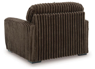 Midnight-Madness 4-Piece Sectional with Chaise, Oversized Chair and Ottoman