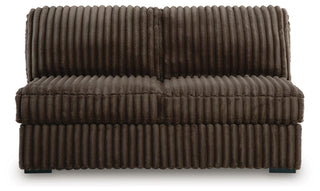 Midnight-Madness 3-Piece Double Chaise Sectional and Ottoman