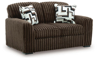 Midnight-Madness Sofa, Loveseat and Oversized Accent Ottoman