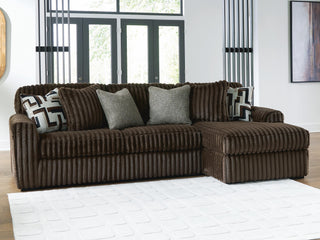 Midnight-Madness 2-Piece Sectional Sofa with Chaise Velvet