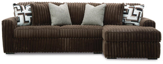 Midnight-Madness 2-Piece Sectional Sofa with Chaise Velvet