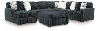 Midnight-Madness 4-Piece Sectional and Ottoman