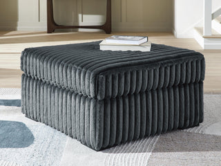 Midnight-Madness Oversized Accent Ottoman Velvet