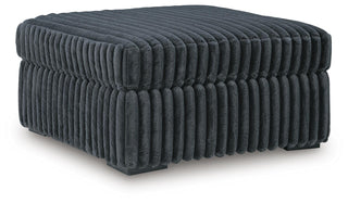 Midnight-Madness Oversized Accent Ottoman Velvet