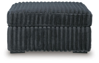 Midnight-Madness Oversized Accent Ottoman Velvet
