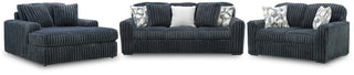 Midnight-Madness Sofa, Loveseat and Oversized Chaise