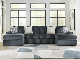 Midnight-Madness 3-Piece Double Chaise Sectional