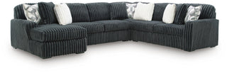 Midnight-Madness 4-Piece Sectional and Ottoman