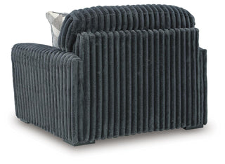 Midnight-Madness Oversized Chair and Ottoman
