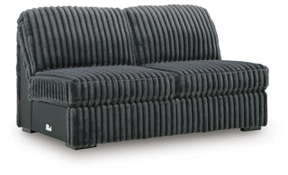 Midnight-Madness Armless Loveseat Velvet