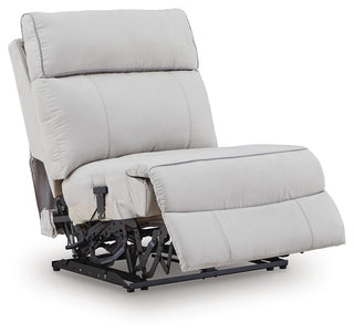 Social Pointe 7-Piece Reclining Sectional with Storage Consoles Chenille