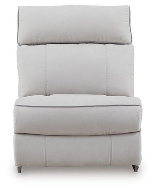 Social Pointe 7-Piece Reclining Sectional with Storage Consoles Chenille