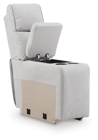 Social Pointe 5-Piece Reclining Sectional with Storage Consoles Chenille