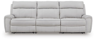 Social Pointe 3-Piece Power Reclining Sectional Chenille