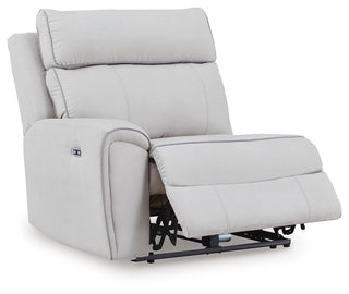 Social Pointe 5-Piece Reclining Sectional with Storage Consoles Chenille