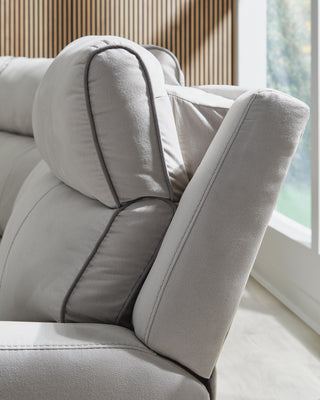 Social Pointe 6-Piece Power Reclining Sectional Chenille