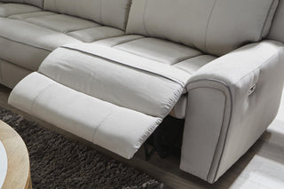 Social Pointe 6-Piece Power Reclining Sectional Chenille