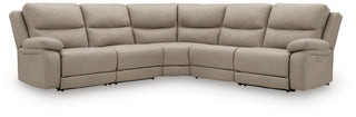 Narwhal Place 5-Piece Power Reclining Sectional Faux Leather