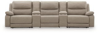 Narwhal Place 5-Piece Power Reclining Sectional Faux Leather