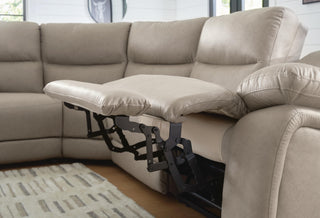 Narwhal Place 6-Piece Power Reclining Sectional Faux Leather