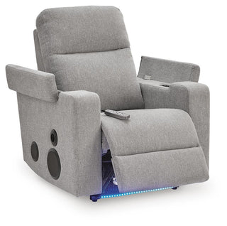 Pineland Glider PWR REC w/Audio System Next-Gen Nuvella™ Performance Fabric