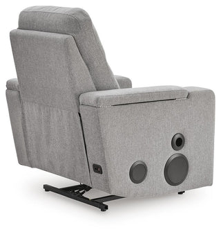 Pineland Glider PWR REC w/Audio System Next-Gen Nuvella™ Performance Fabric