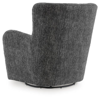 Rowenburg Swivel Glider Accent Chair - Heather Charcoal
