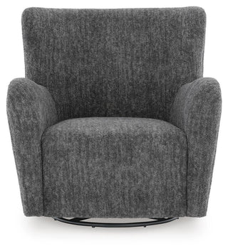 Rowenburg Swivel Glider Accent Chair - Heather Charcoal