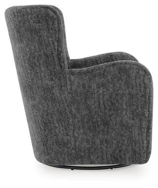 Rowenburg Swivel Glider Accent Chair - Heather Charcoal