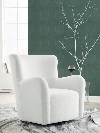 Rowenburg Swivel Glider Accent Chair - Cream