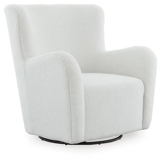 Rowenburg Swivel Glider Accent Chair - Cream