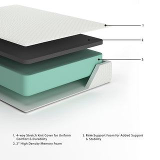 Chime 12 Inch Memory Foam Queen Mattress