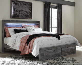 Baystorm Panel Bed with 2 Storage Drawers - King