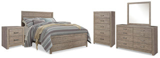 Culverbach Queen Panel Bed, Dresser, Mirror, Chest and 2 Nightstands