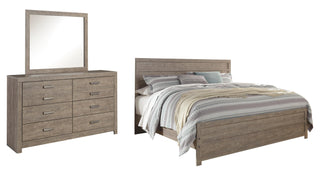 Culverbach King Panel Bed, Dresser and Mirror